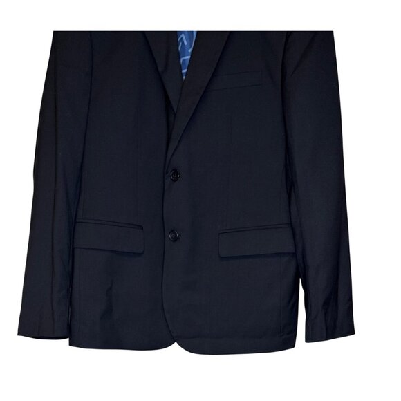 Daily OppoSuits Men's Blazer Sports Coat Black Two Button Solid Lined Size 42 - Picture 3 of 13